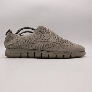 Cole Haan Zerogrand Stitchlite Gray Mens Size 10 M Oxford Casual Shoes